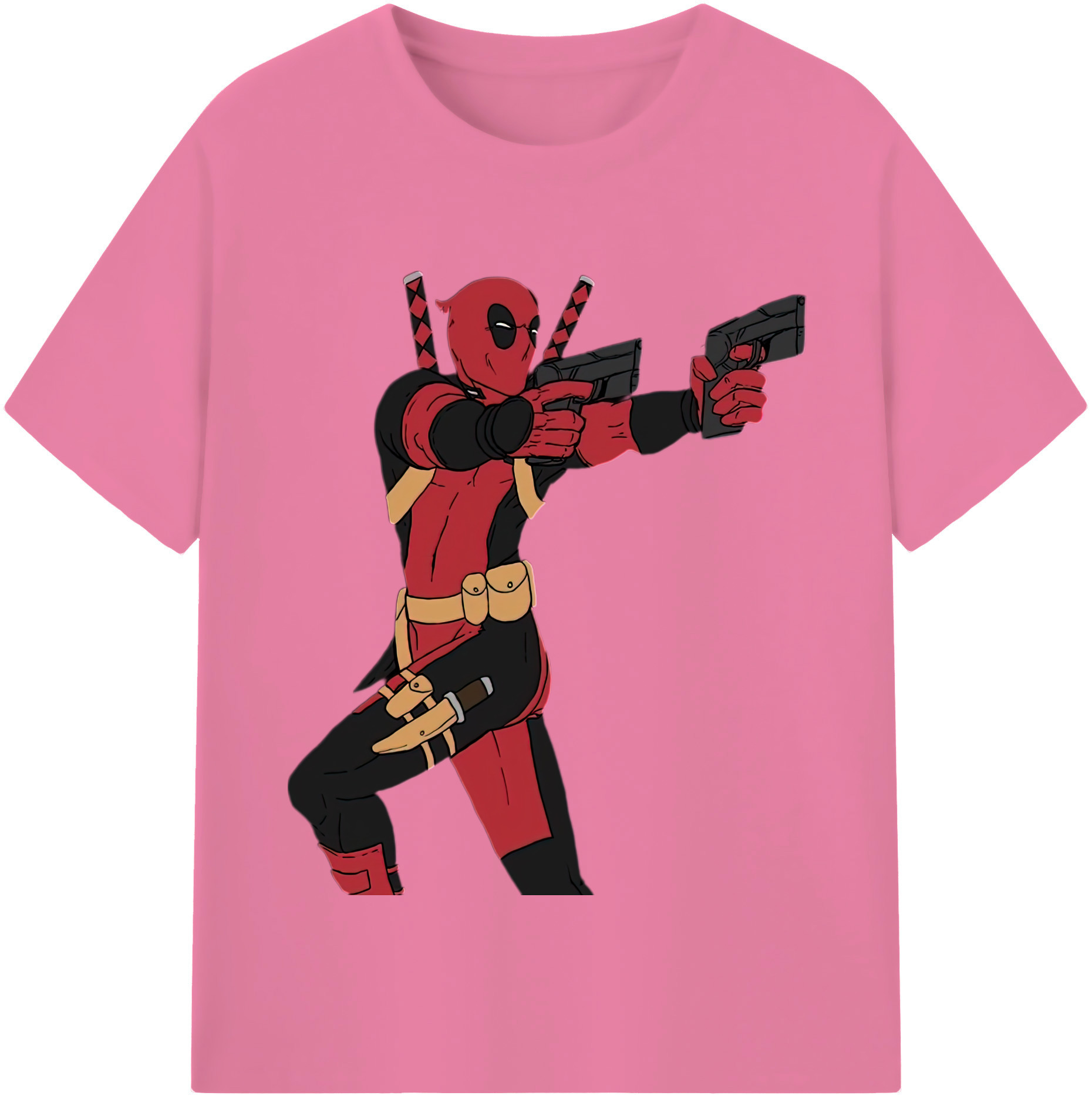（画像用） Deadpool デッドプール 綿100％半袖Tシャツ（フロントプリント）